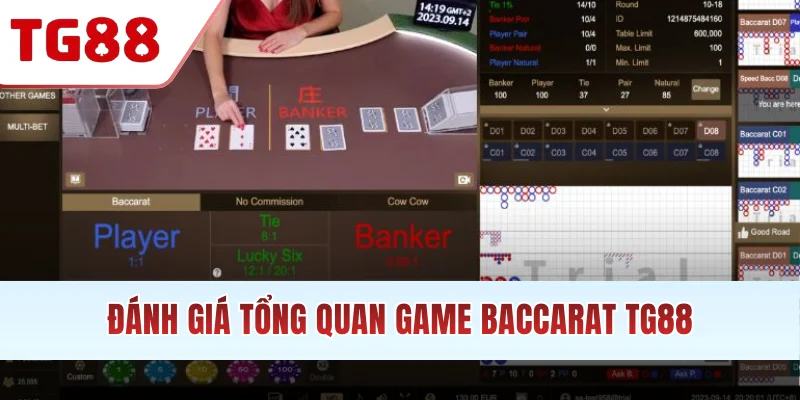 Đánh giá tổng quan game Baccarat TG88